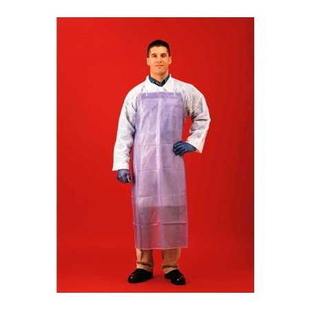 Keystone Safety 8 Mil PVC Apron W/ Sewn Edge, Blue, 35" x 50", 12/Bag AP-PVC-8S-3550-BL-1BG
